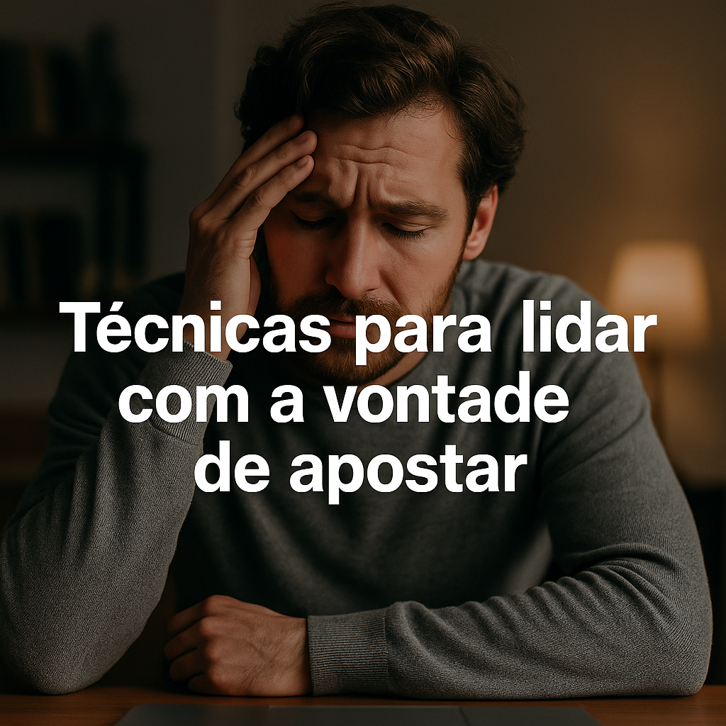 Técnicas para lidar com a vontade de apostar